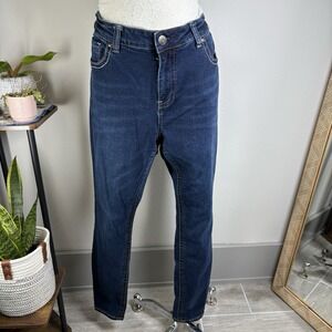 Warehouse One Women 16S Blue Jeans Skinny Casual Mid Rise Cotton Blend
